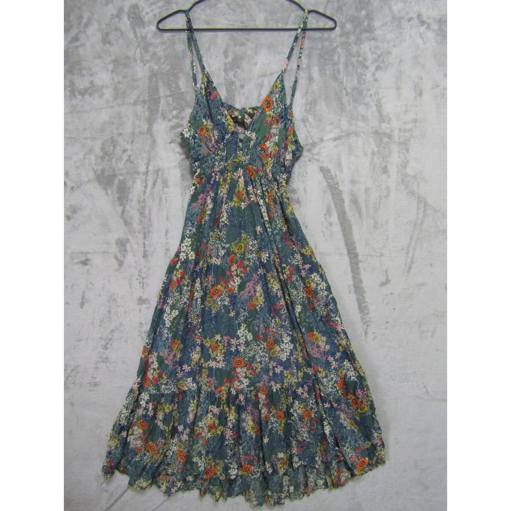 Unbranded‎ Floral Maxi Dress Womens Size S Multicolor Excellent Boho Tiered
